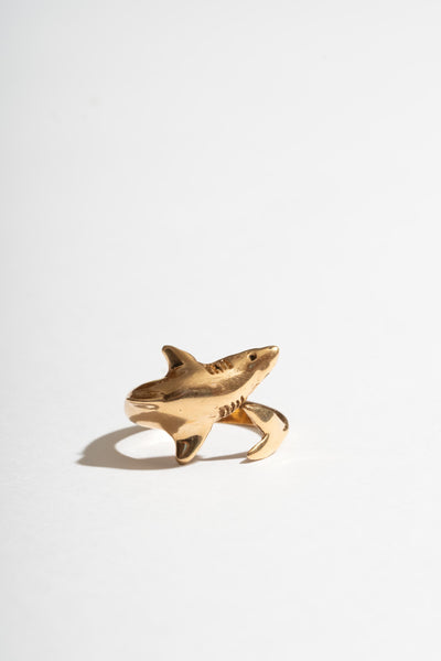 14K Shark Ring