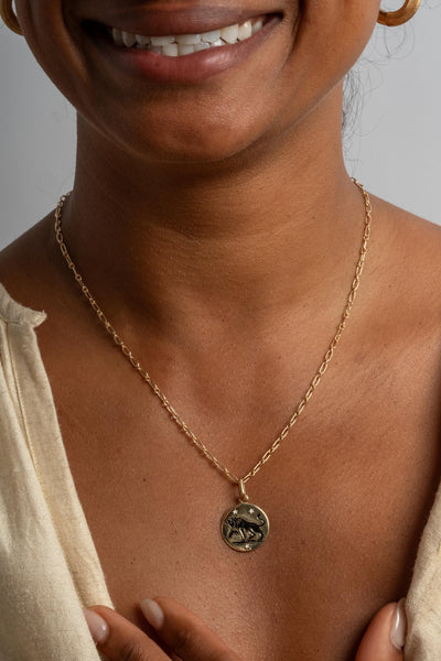 14K Taurus Medallion