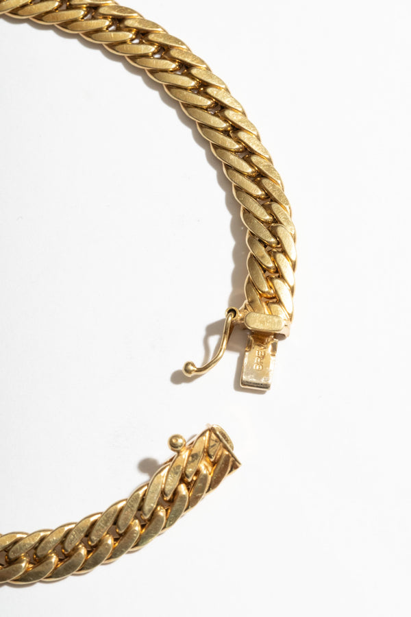 14K Tight Curb Chain Bracelet