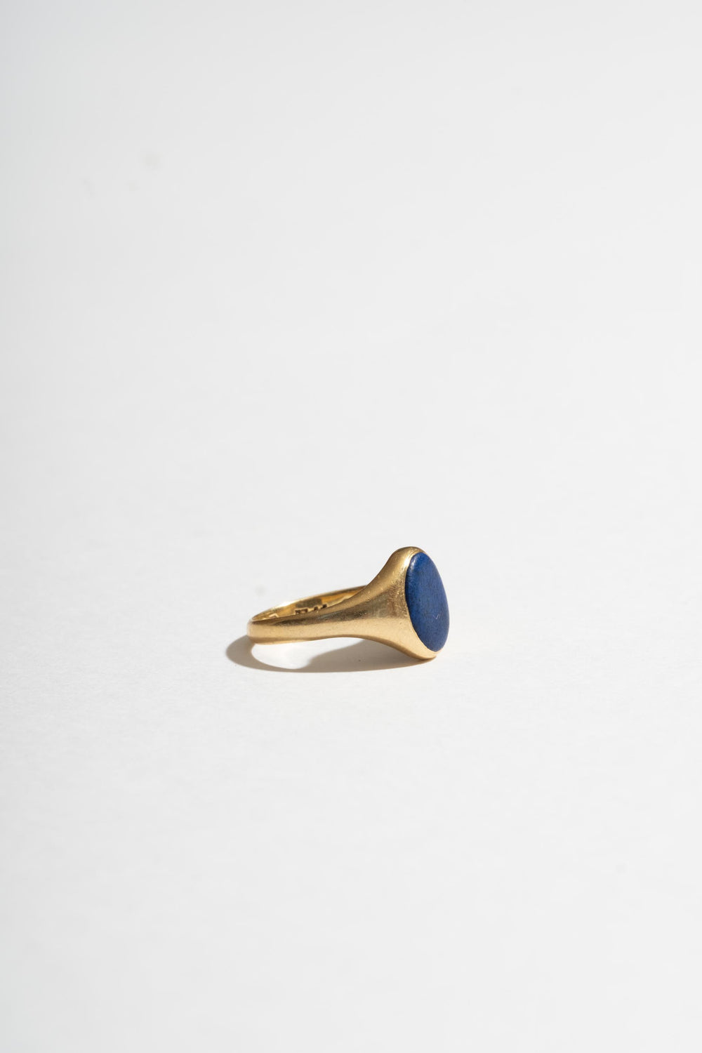 18K Lapis Pinky Signet Ring