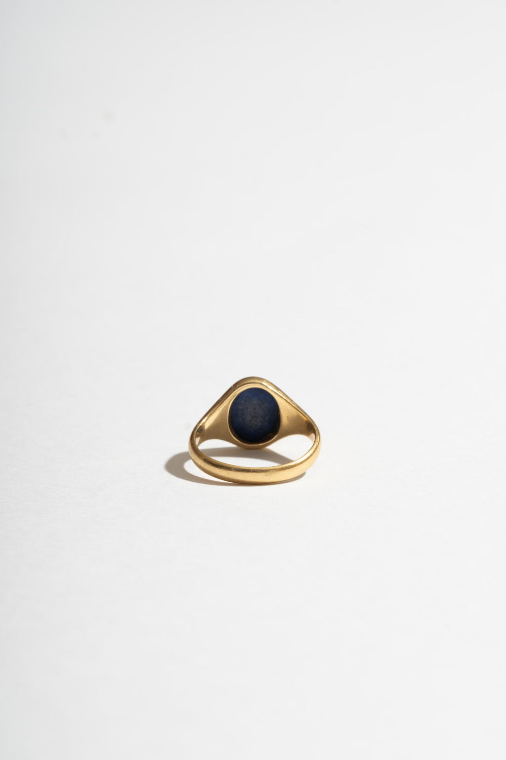 18K Lapis Pinky Signet Ring