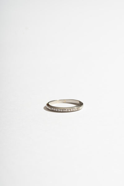 Platinum Deco Diamond Band