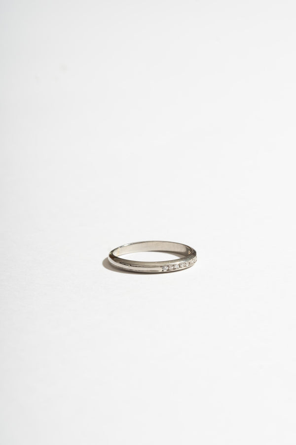 Platinum Deco Diamond Band