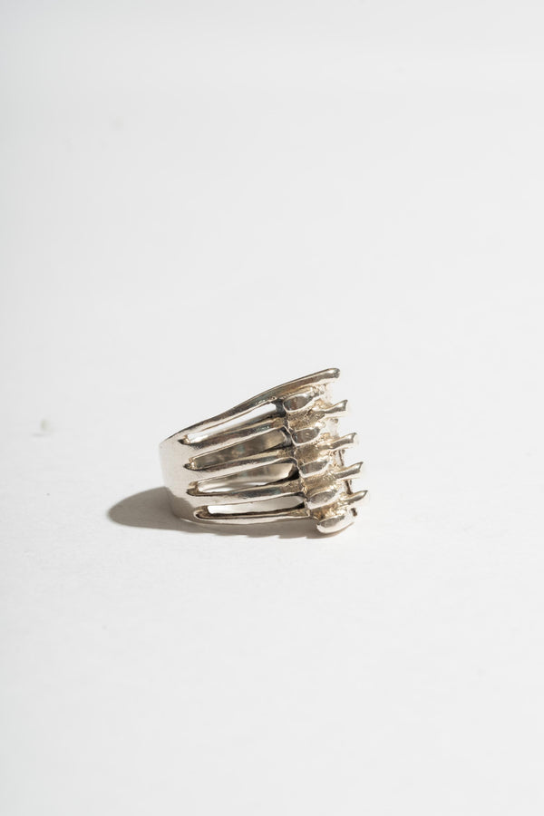 Sterling Overlap Claw Ring
