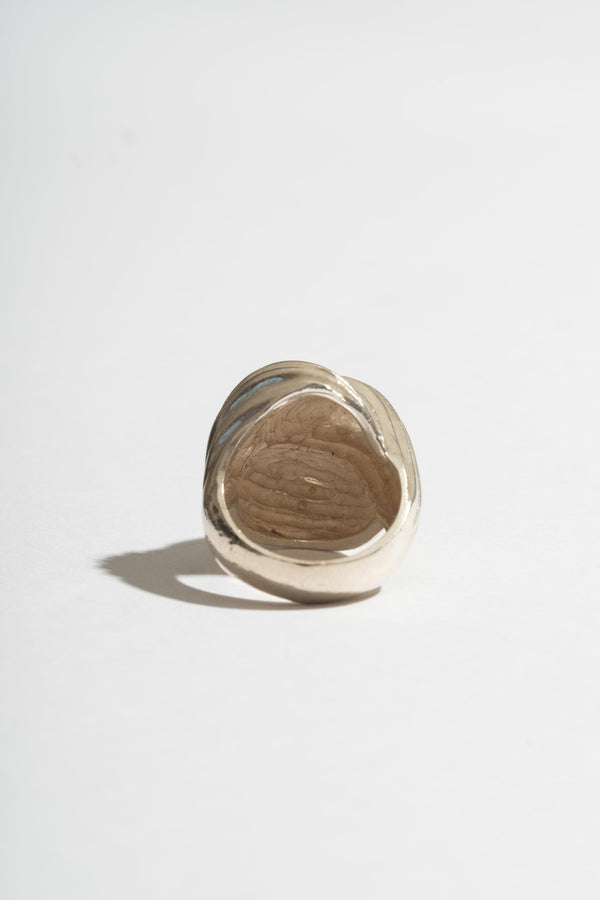 Sterling Ridged Knot Ring