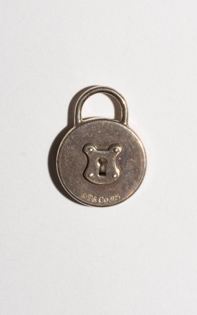 Sterling Tiffany Round Lock Pendant