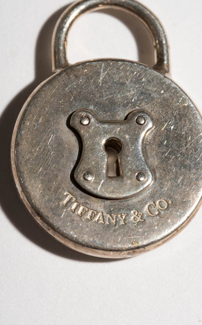 Sterling Tiffany Round Lock Pendant