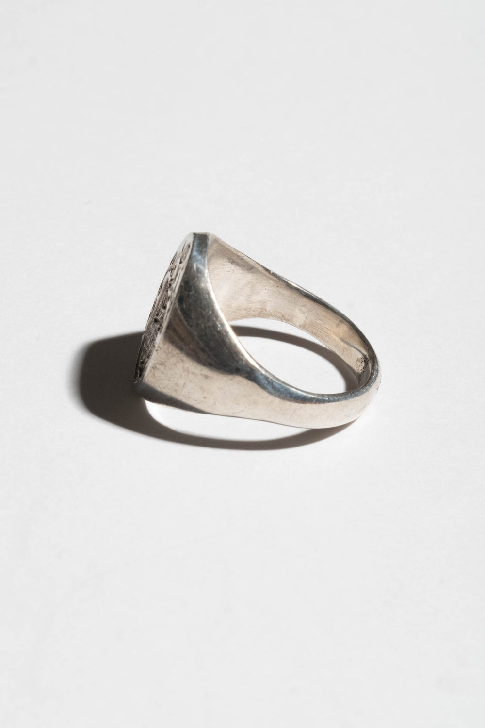 Sterling Triple Knight Crest Signet Ring