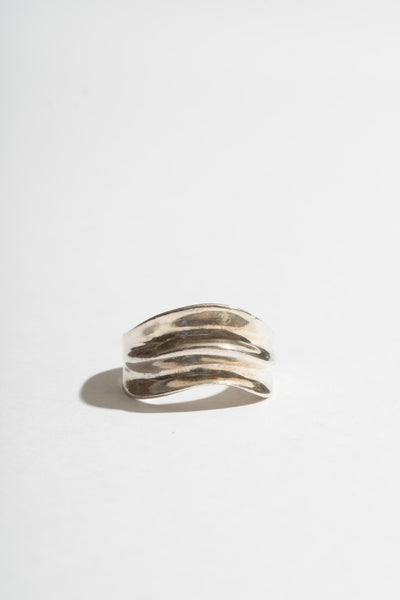 Sterling Triple Ridge Ring