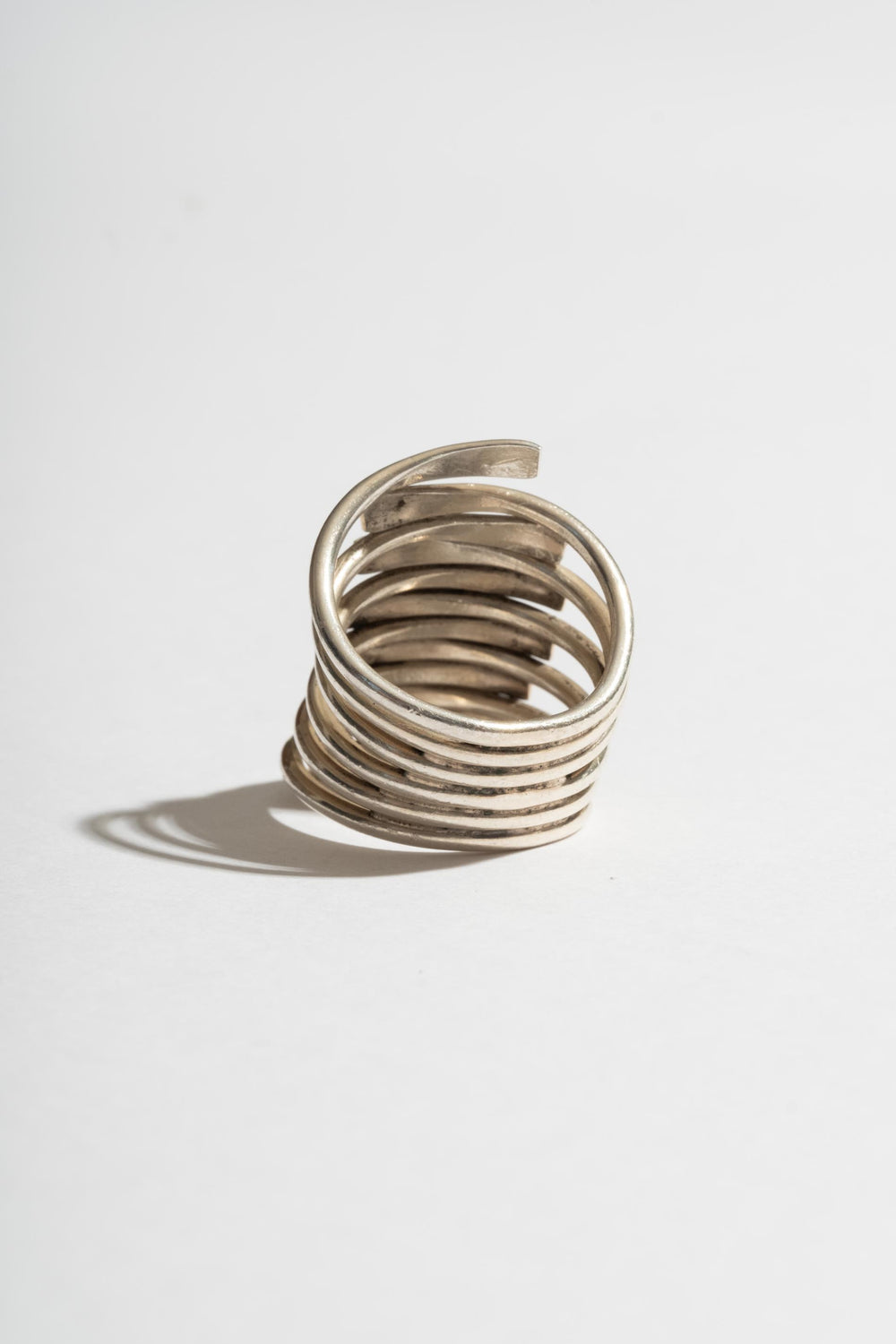 Sterling Wide Interlocking RIng