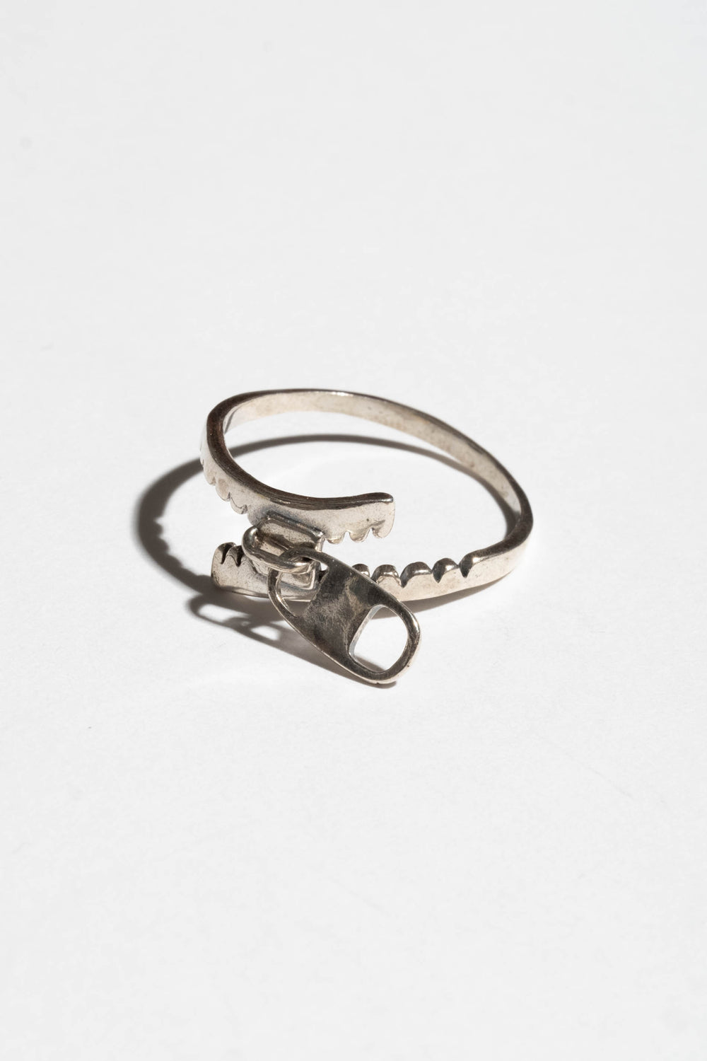 Sterling Zipper Ring