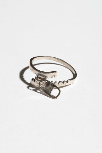 Sterling Zipper Ring