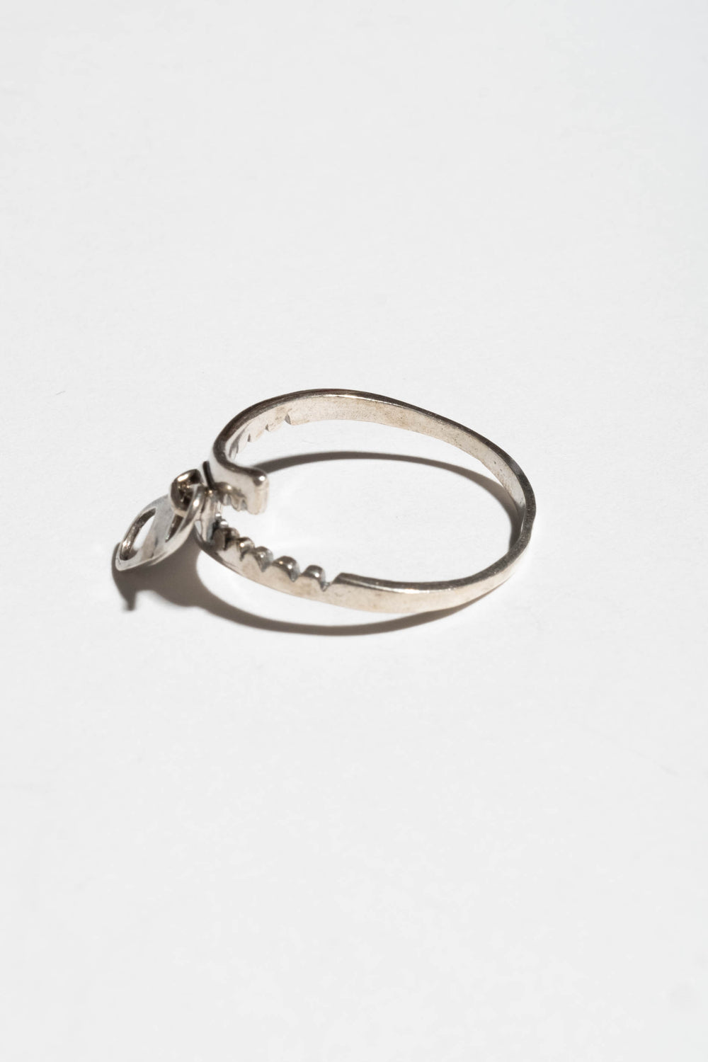 Sterling Zipper Ring