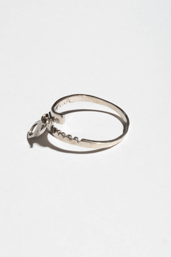Sterling Zipper Ring