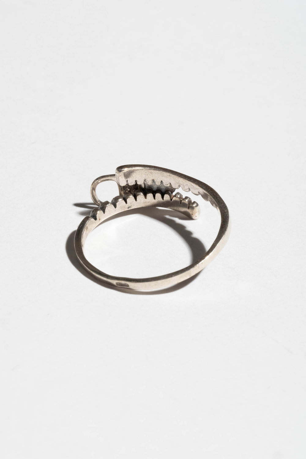 Sterling Zipper Ring