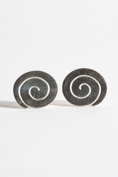 Medium Sterling Spiral Studs