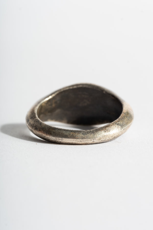 Sterling Afghan Deer Signet Ring
