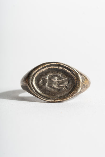 Sterling Afghan Figure Signet Ring