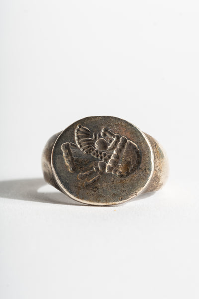 Sterling Afghan Soldier Signet Ring