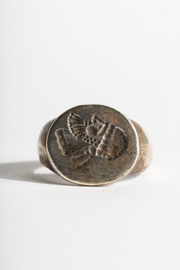 Sterling Afghan Soldier Signet Ring