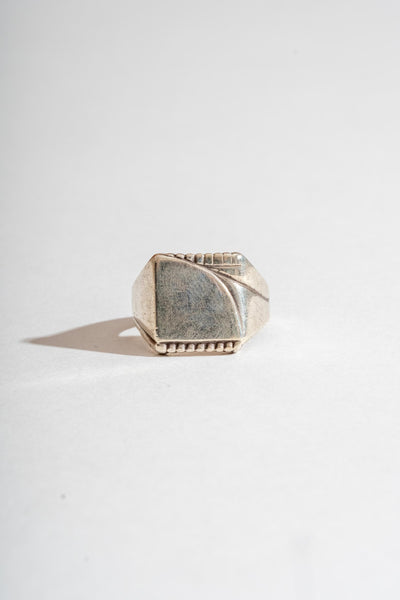 Sterling Arts and Crafts Signet Ring