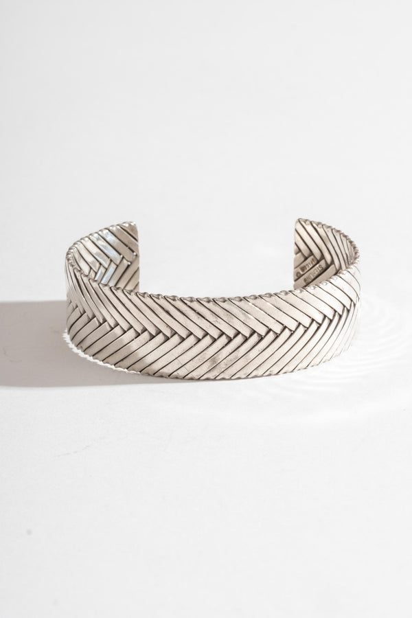 Sterling Braided Cuff