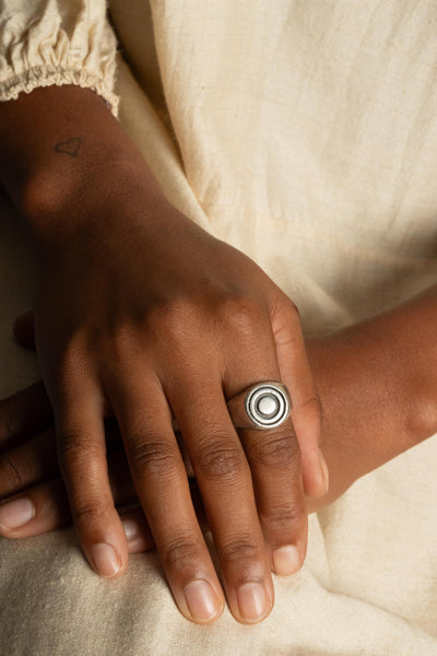 Sterling Concentric Circle Ring