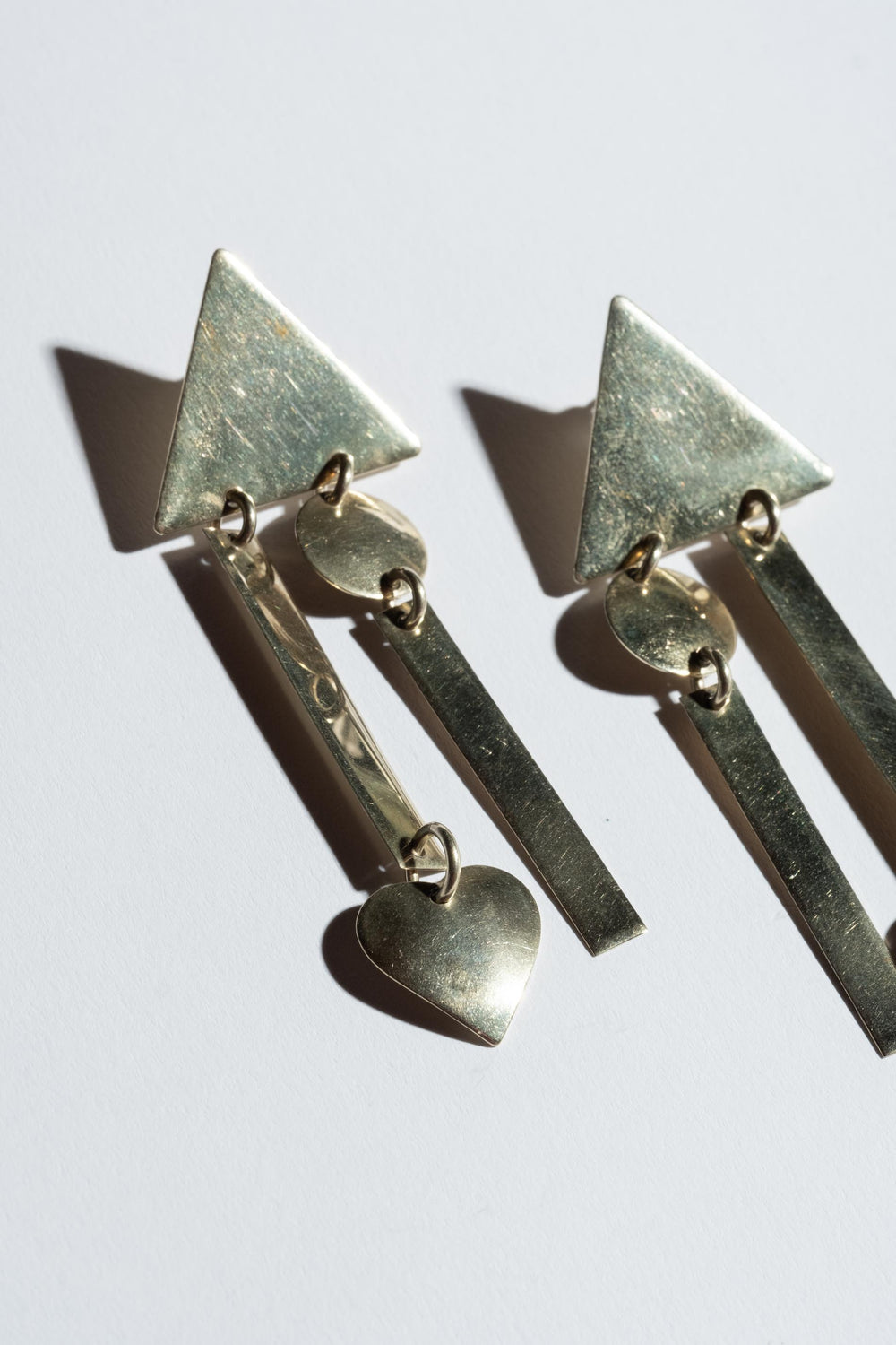 Sterling Dangling Shapes Earrings