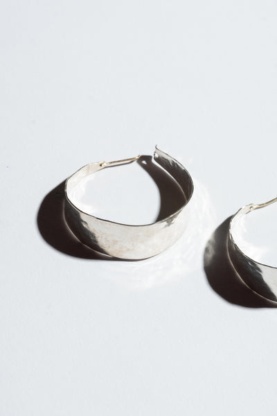 Sterling Extra Wide Hoops