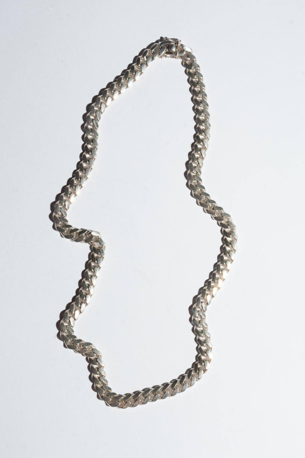 Sterling Heavy Curb Chain Necklace