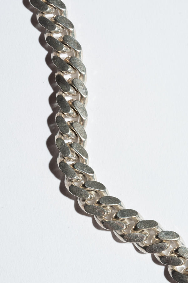 Sterling Heavy Curb Chain Necklace