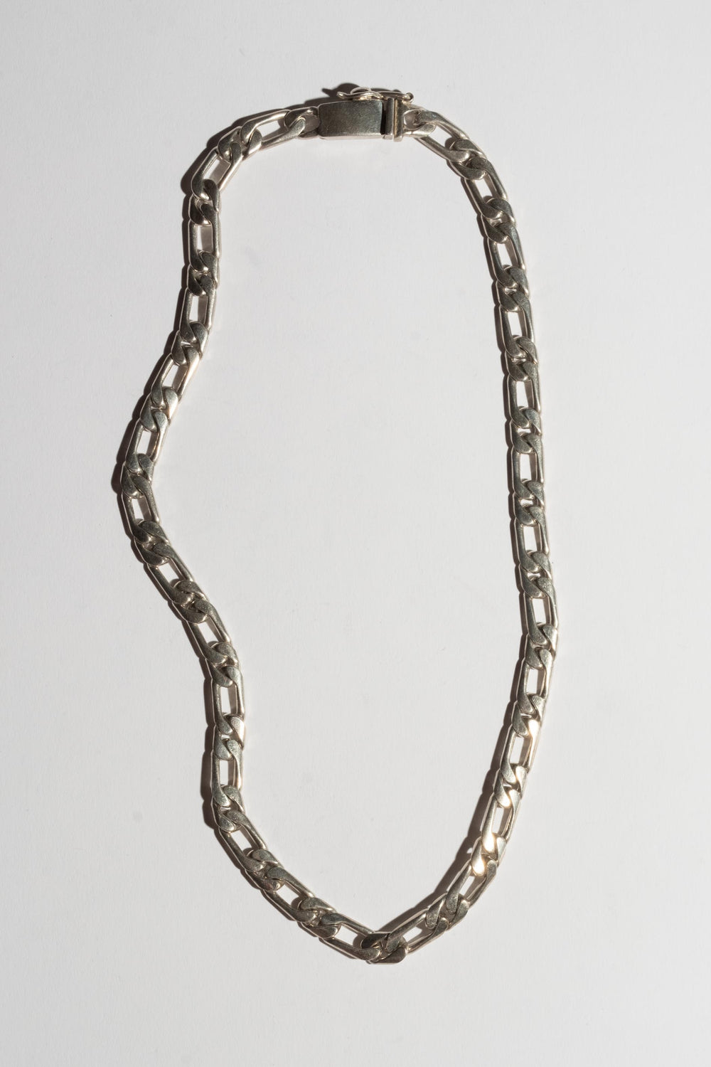 Sterling Heavy Figaro Chain Necklace