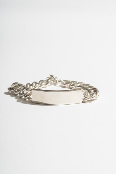Sterling Heavy ID Bracelet