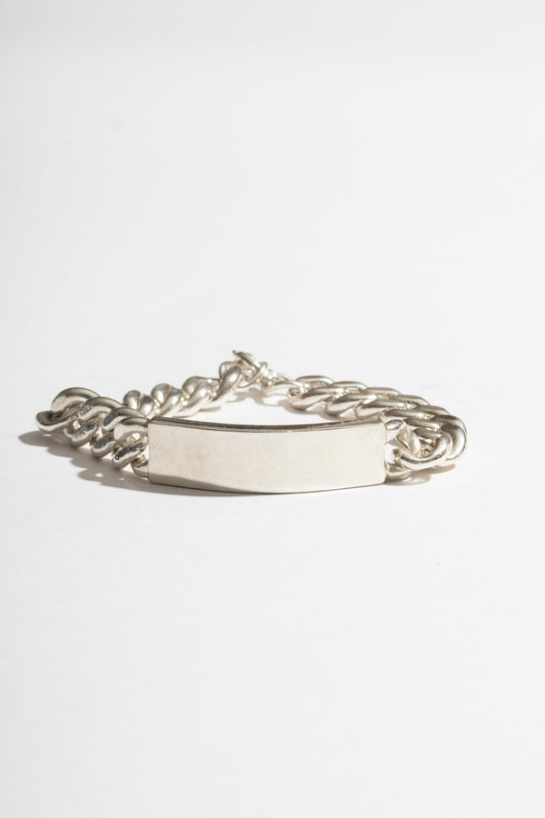 Sterling Heavy ID Bracelet