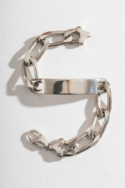 Sterling Heavy ID Bracelet