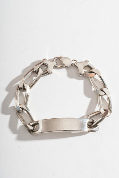 Sterling Heavy ID Bracelet