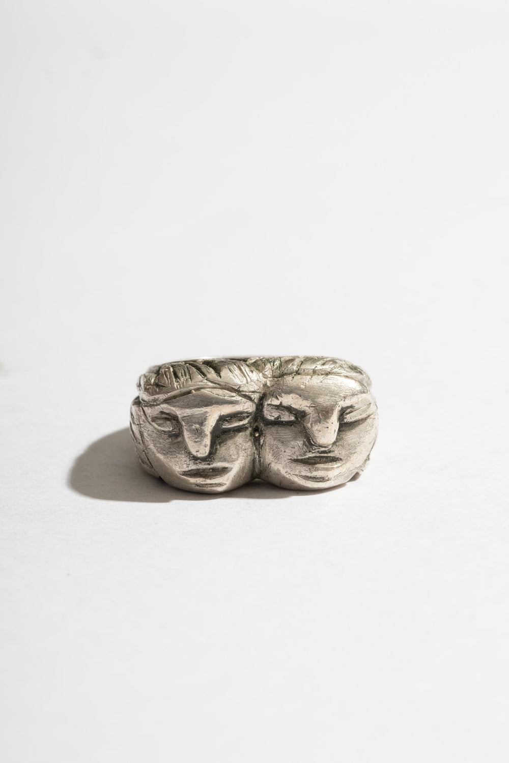 Sterling Heavy Two Face Ring