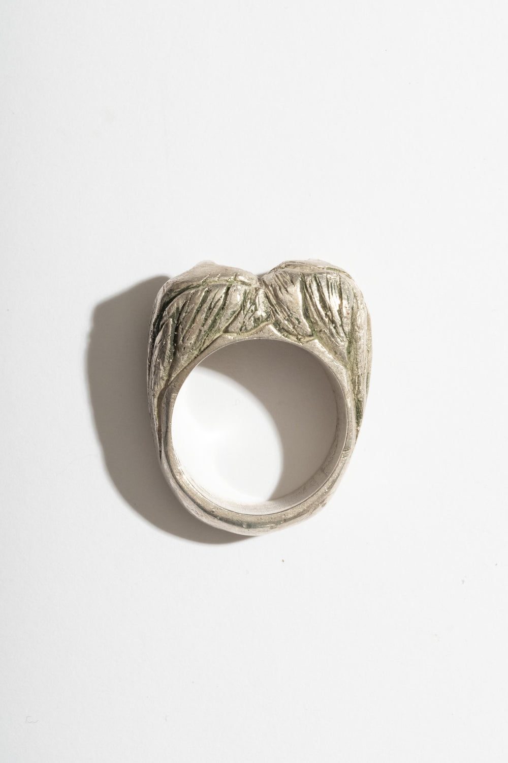 Sterling Heavy Two Face Ring