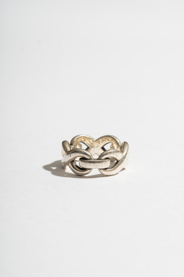 Sterling Infinity Link Ring