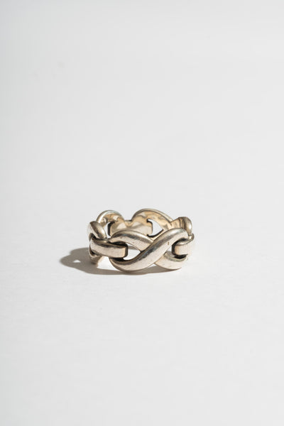 Sterling Infinity Link Ring