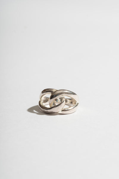 Sterling Interlocking Loop Ring