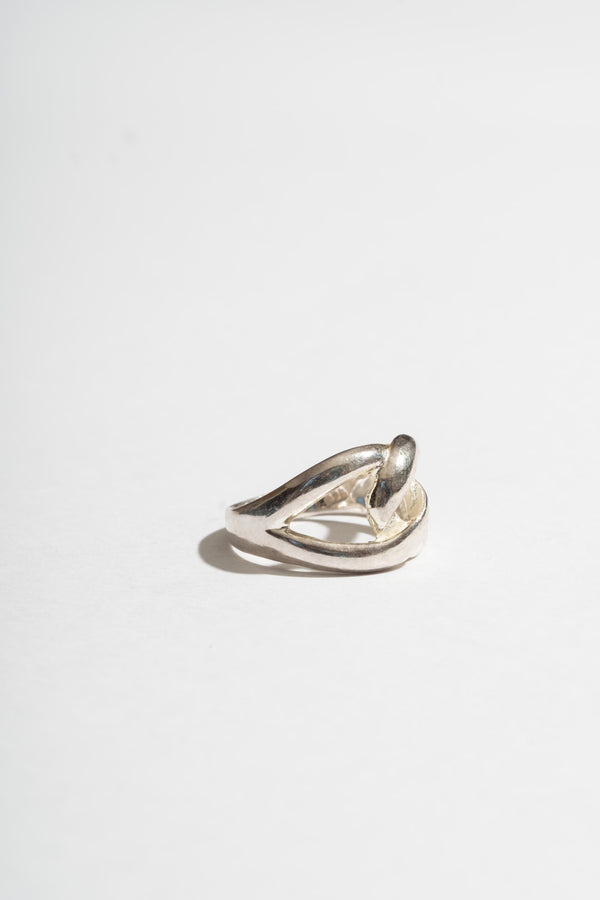 Sterling Interlocking Loop Ring