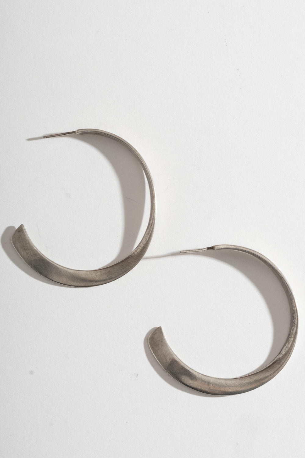 Sterling Knife Edge Hoops