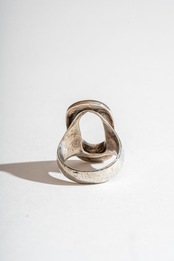 Sterling Modern Chunky Oval Ring