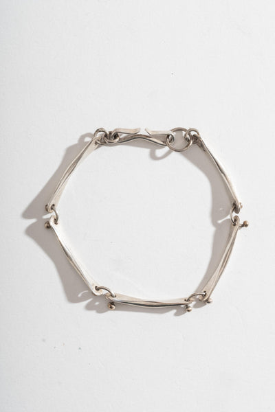 Sterling Modern Linked Bar Bracelet