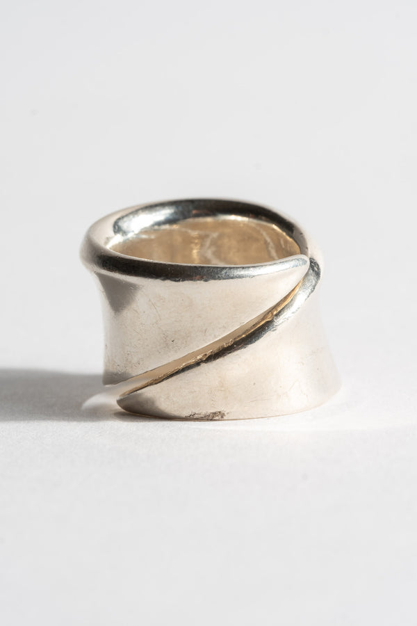 Sterling Modern Overlap Ring