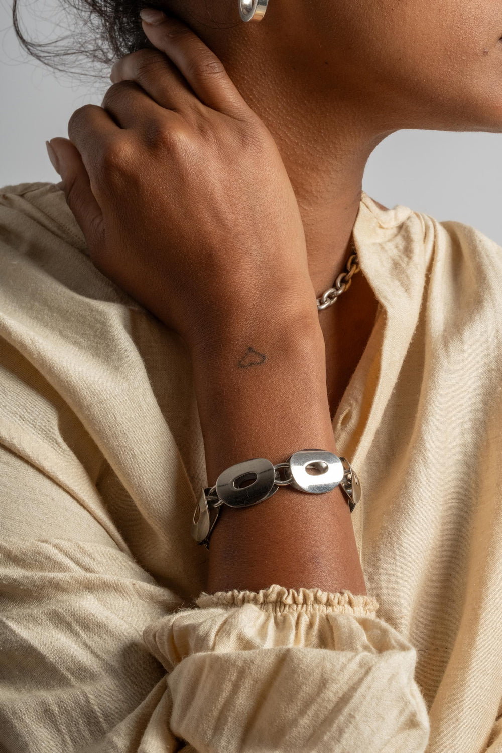 Sterling Napier O Link Bracelet