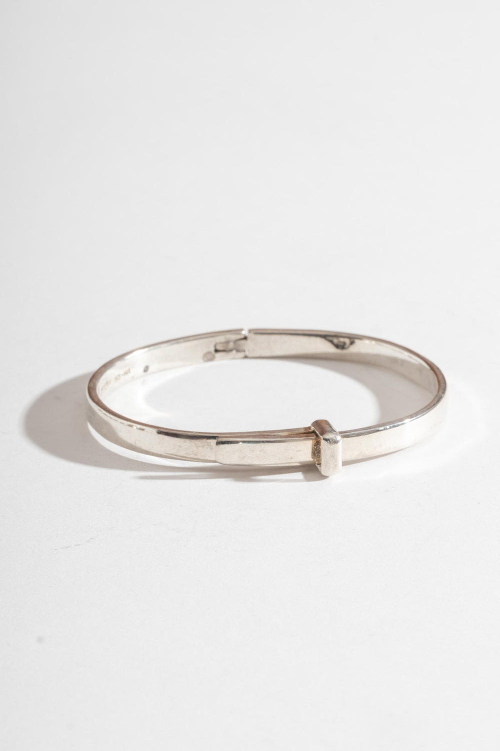 Sterling Overlapped Hinged Bangle