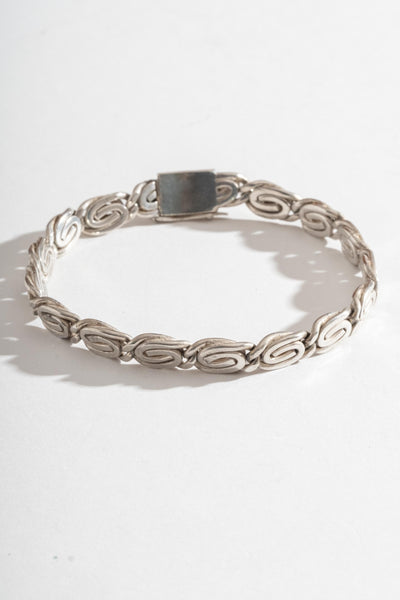 Sterling Spiral Link Bracelet