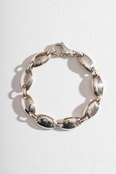 Sterling Tiffany Pebble Link Chain Bracelet